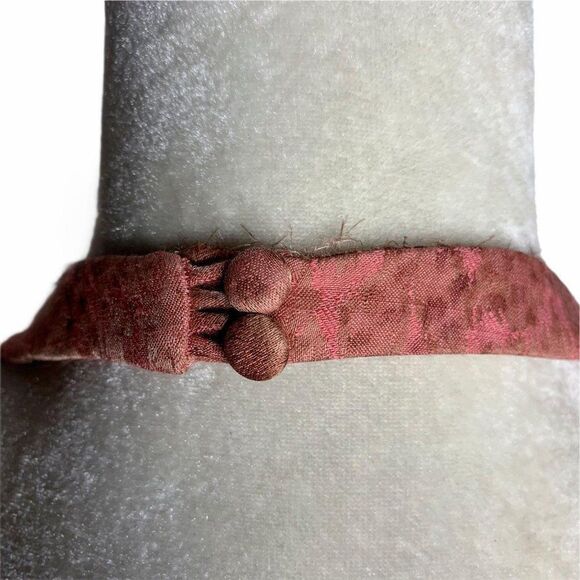 Vintage Kay Unger Halter Sheath Dress 4 Pink Snake - Picture 6 of 7